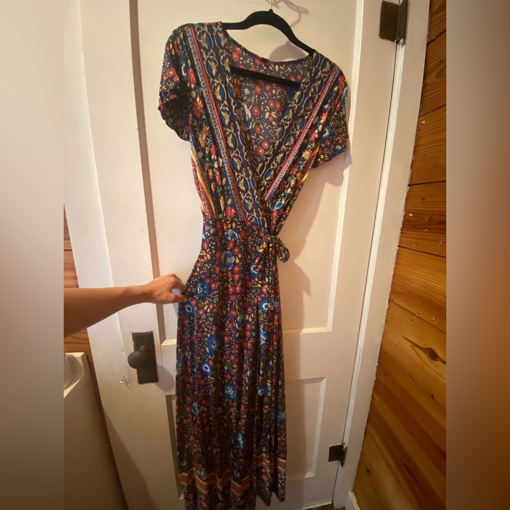 Floral Wrap Dress